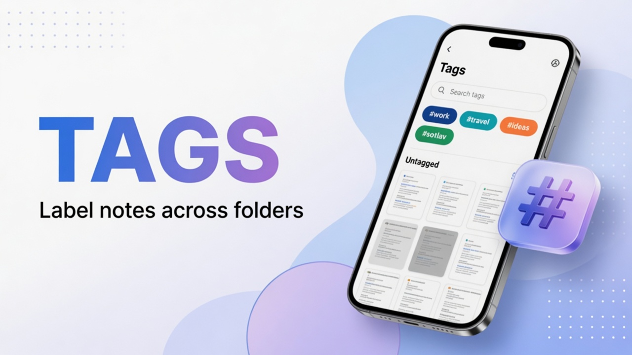 How to use tags in DicaNote
