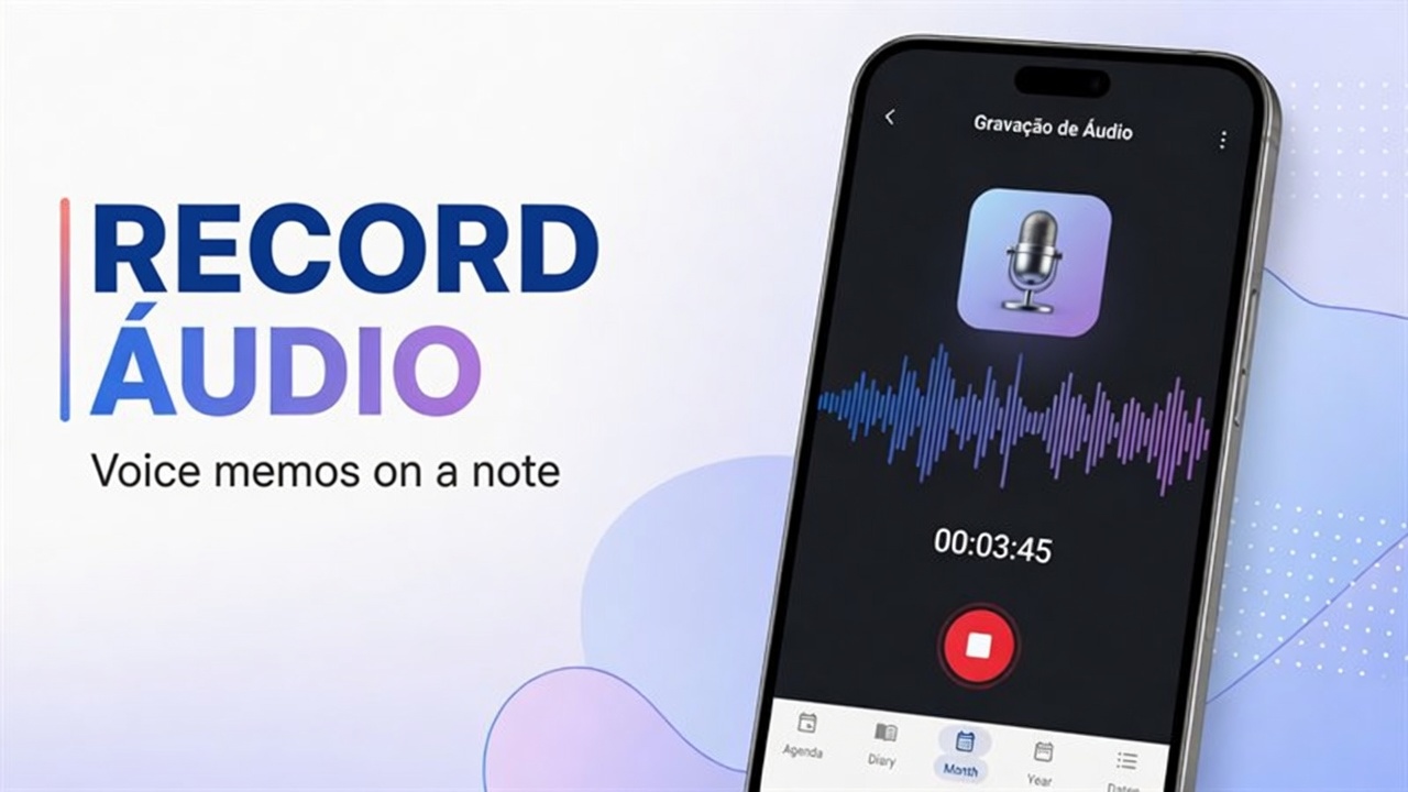 How to record audio on a note in DicaNote