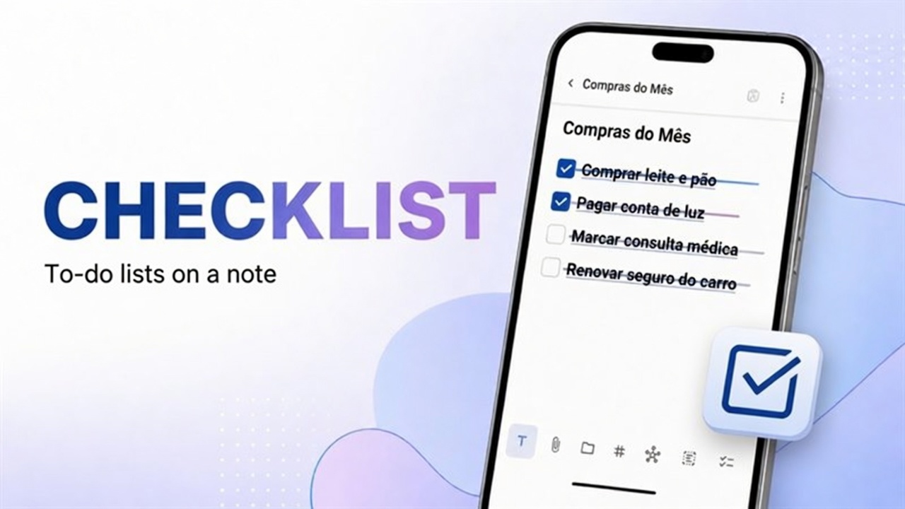 How to use the to-do list (checklist) in DicaNote