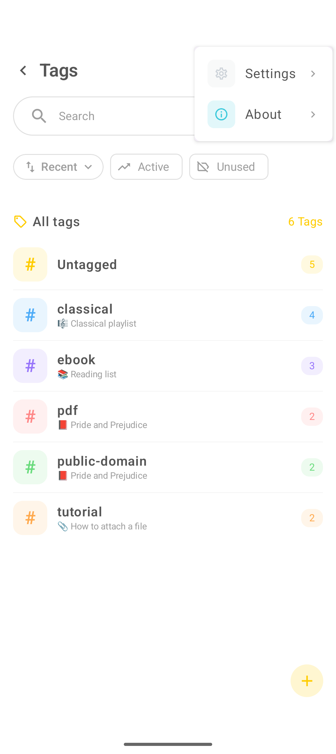 Drawing editor menu with Page size, Save as and Share as